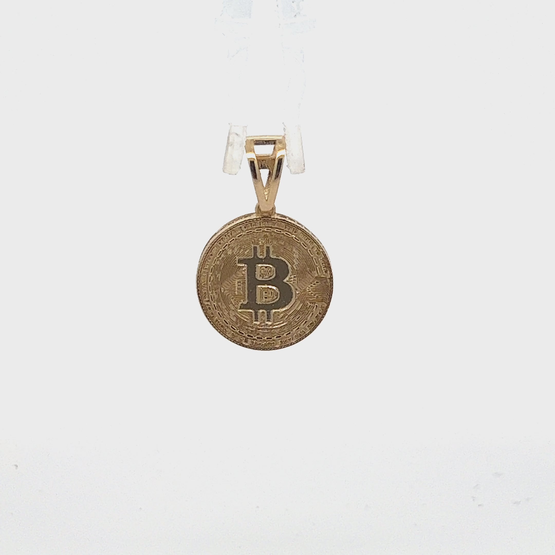 Bitcoin Anhänger Gold Schmuckstücke