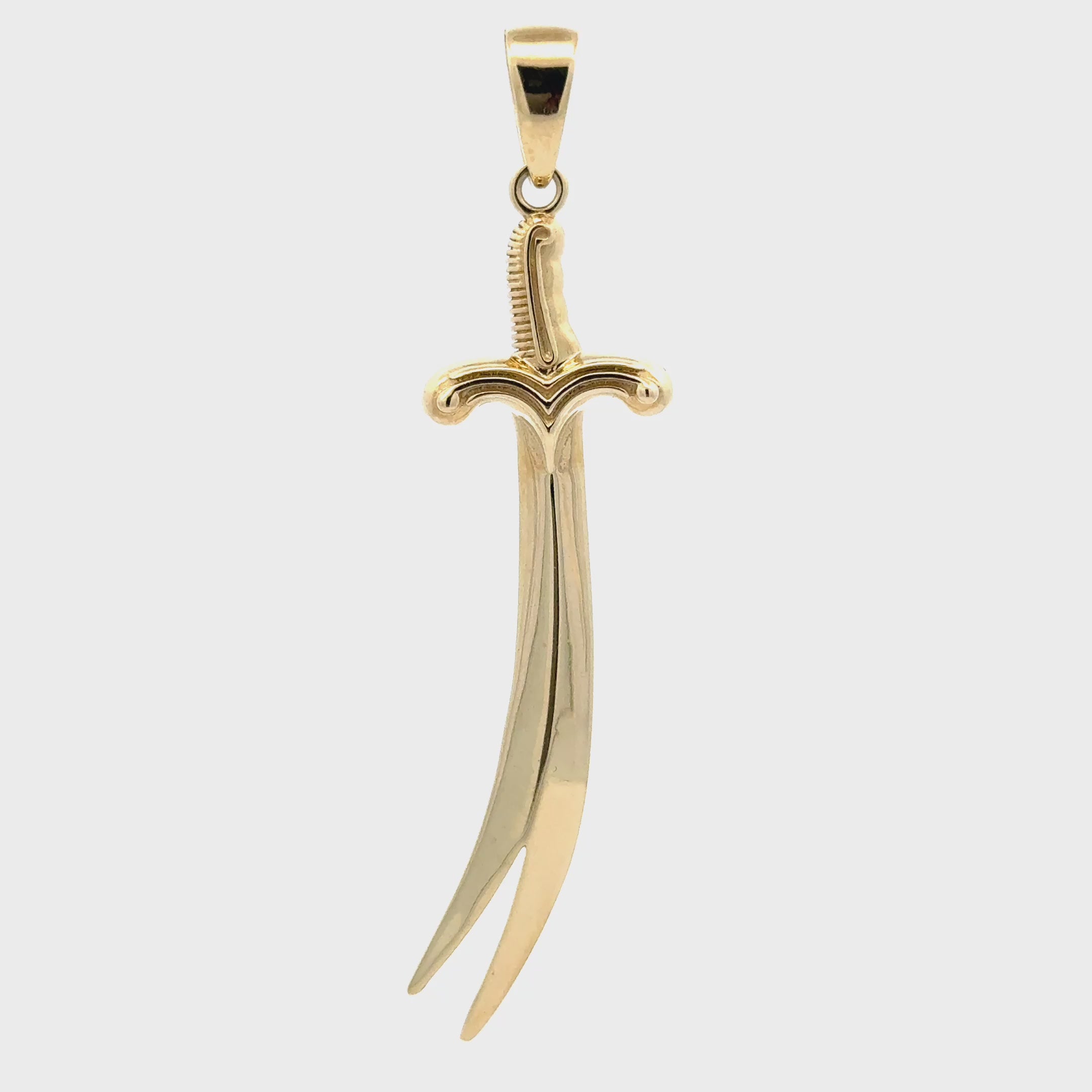 Schwert - Anhänger 14kt (585 Gold)