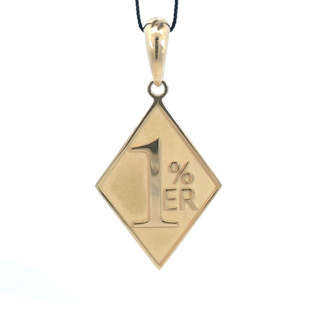 1%er - Anhänger - 14 kt (585 Gold) - groß - Juwelier Benjamin1%er - Anhänger - 14 kt (585 Gold) - groß