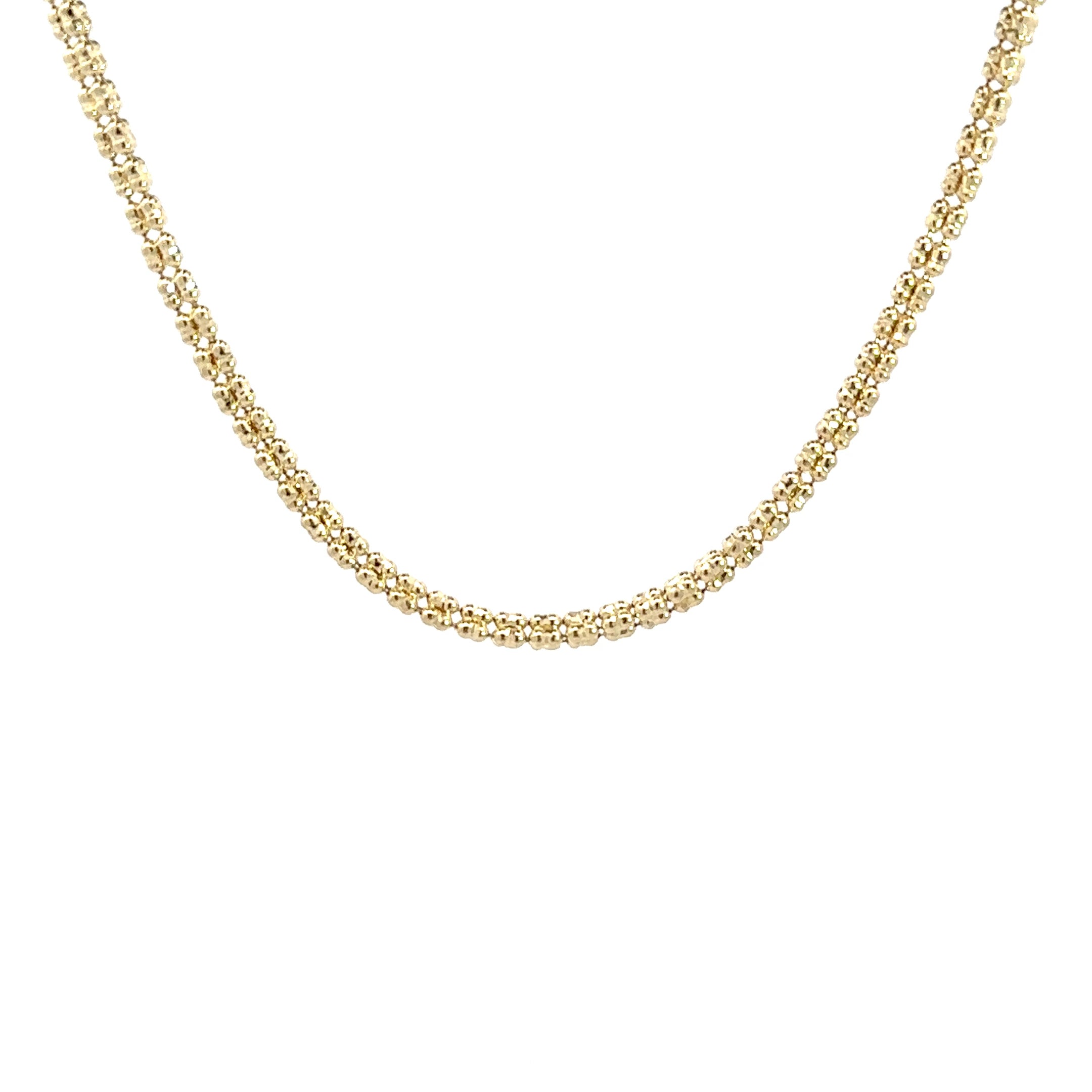 Iced Chain (3mm) 14kt (585 Gelbgold)
