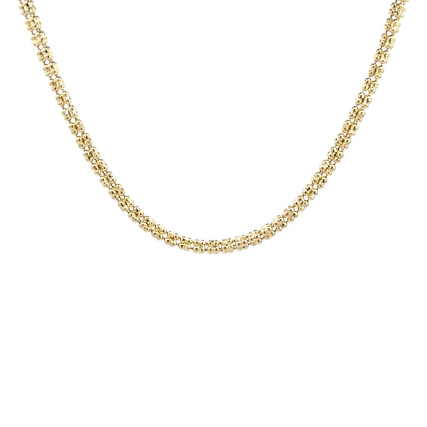 Iced Chain (3mm) 14kt (585 Gelbgold)