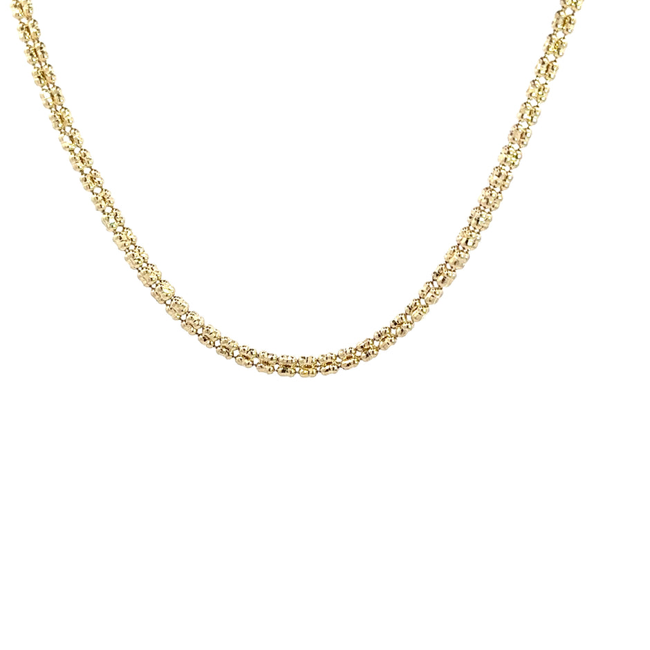 Iced Chain (3mm) 14kt (585 Gelbgold)