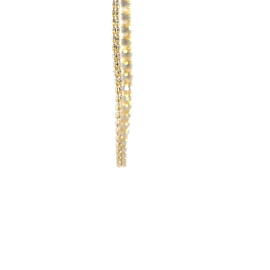 Iced Chain (3mm) 14kt (585 Gelbgold / Weißgold)