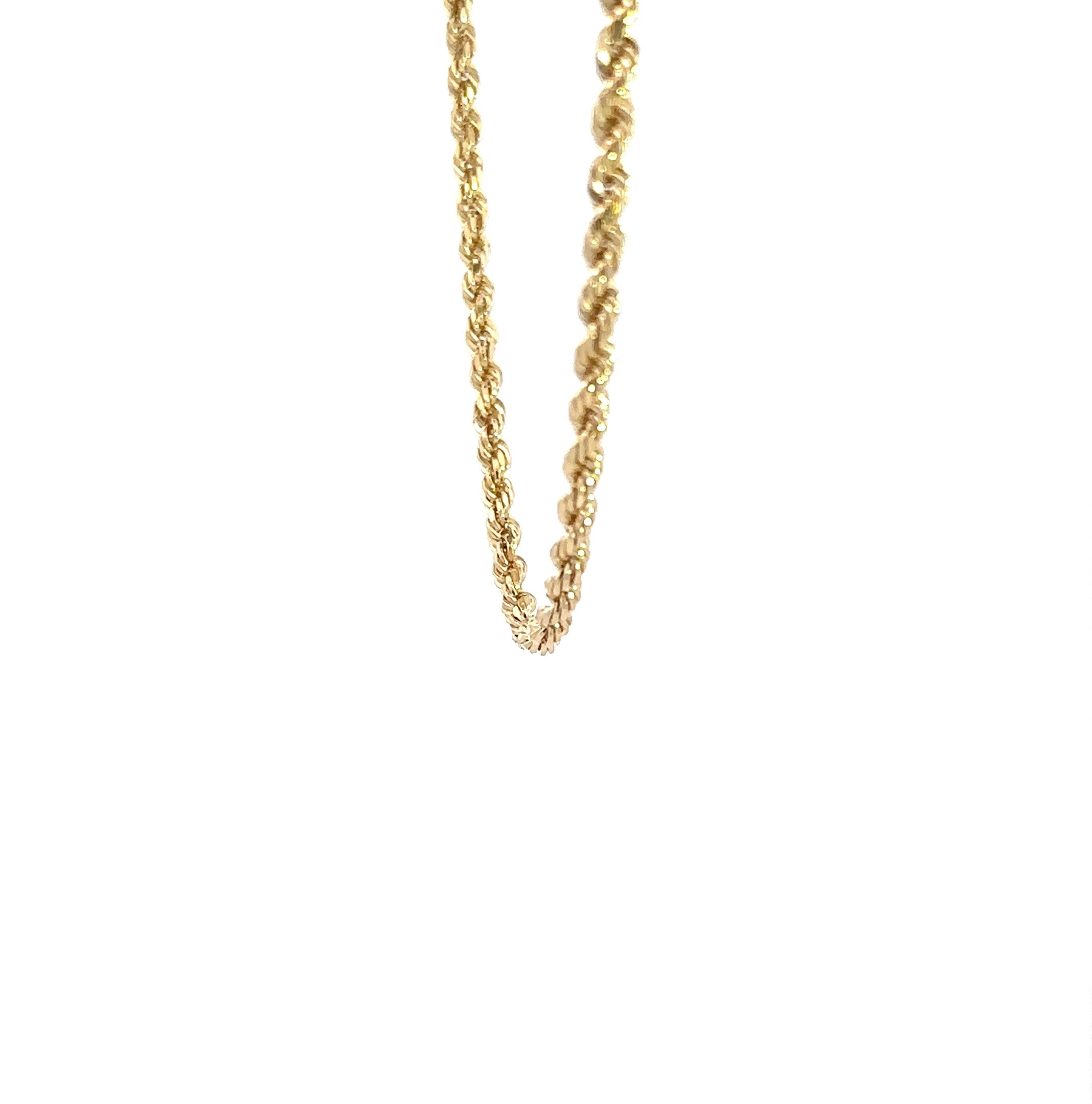 Kordelkette - diamantisiert 14kt (585 Gold) 3mm