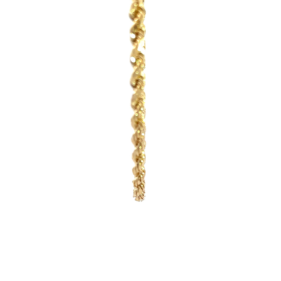 Kordelkette - diamantisiert 14kt (585 Gold) 3,5mm