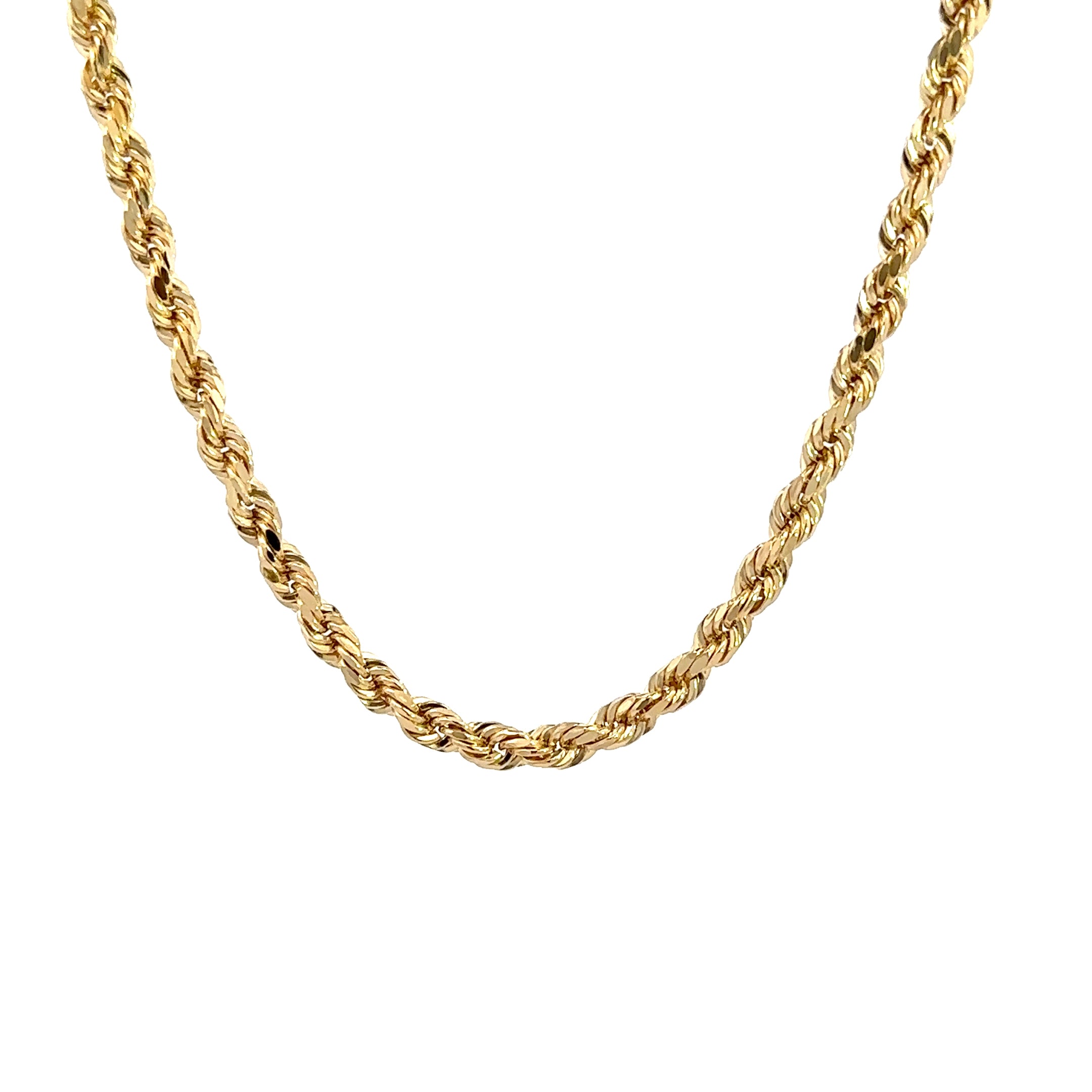 Kordelkette - diamantisiert 14kt (585 Gold) 3,5mm