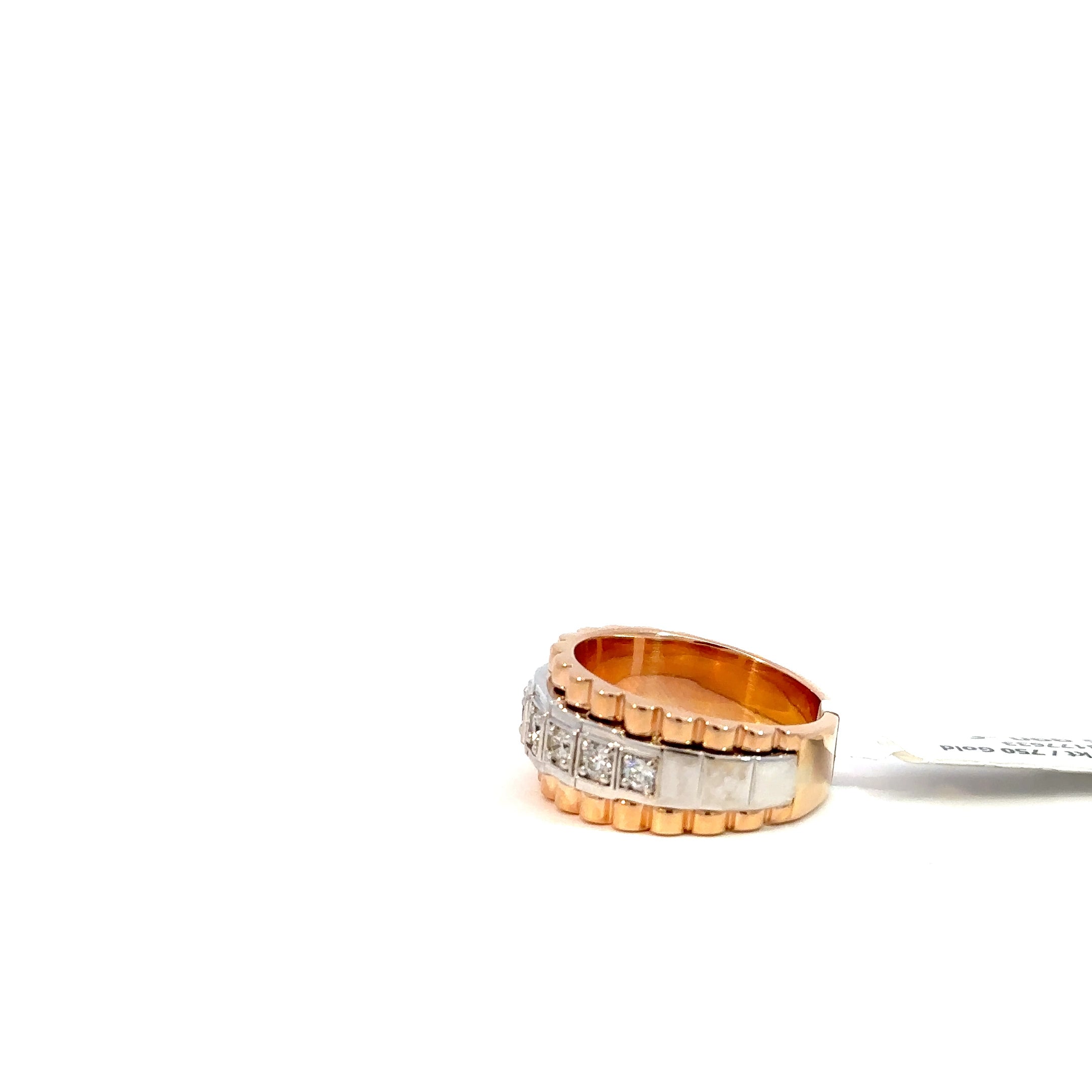 Präsidenten Diamantring Herren - 18 kt (750 Roségold) - breit
