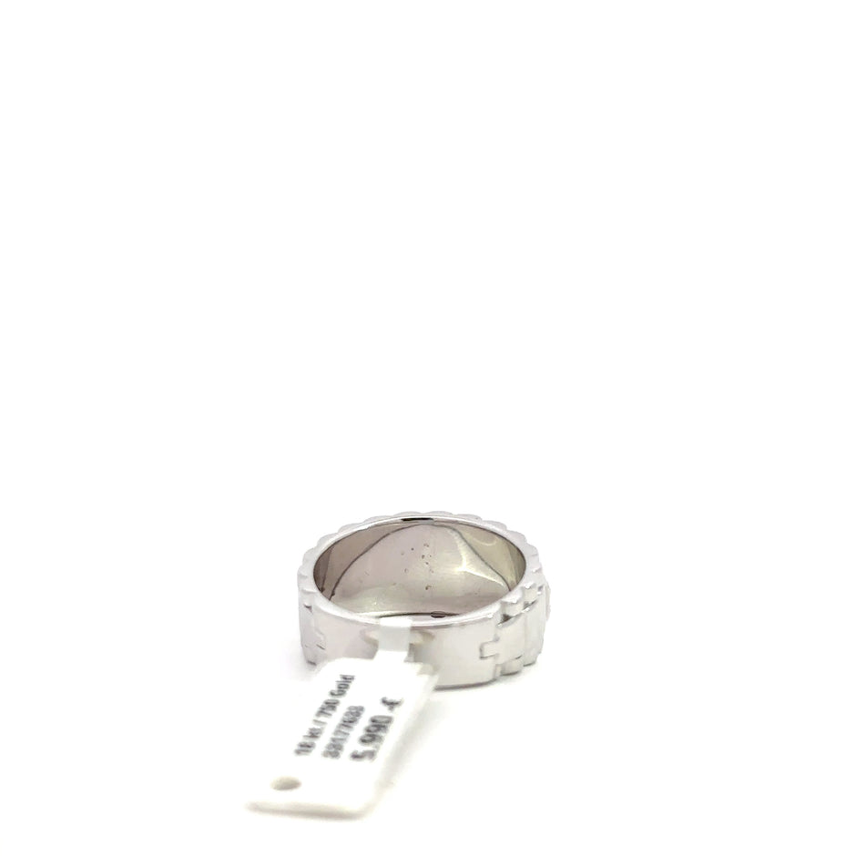 Präsidenten Diamantring Herren - 18 kt (750 Weißgold) - breit