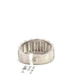 Kronenring Herren - 14 kt (585 Weißgold) - breit