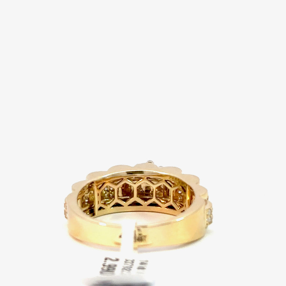 Kronenring Herren - 14 kt (585 Gelbgold) - schmal