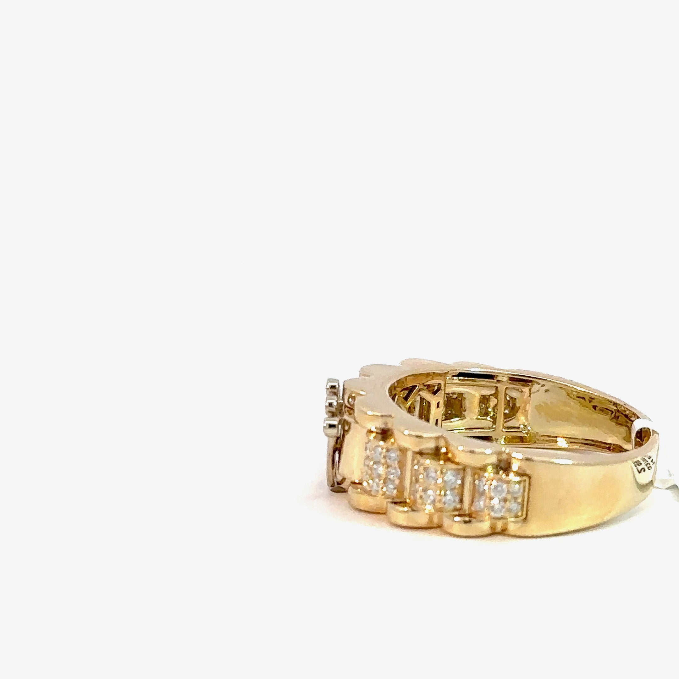 Kronenring Herren - 14 kt (585 Gelbgold) - schmal