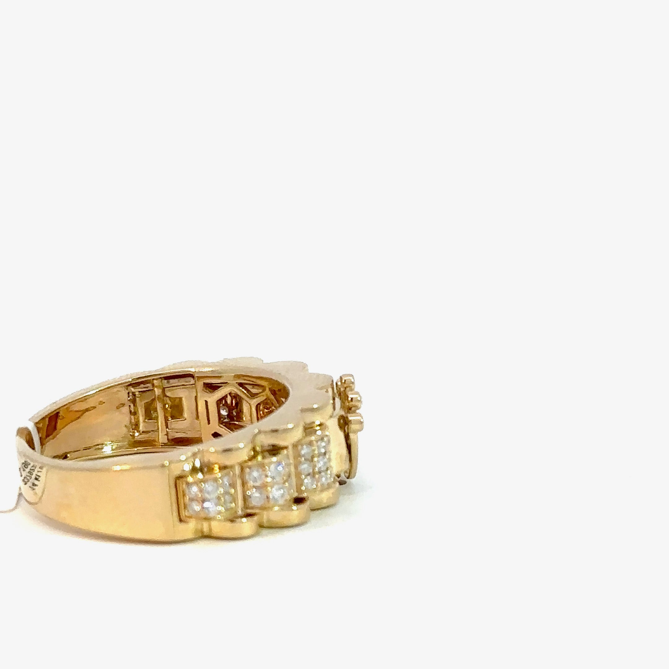 Kronenring Herren - 14 kt (585 Gelbgold) - schmal