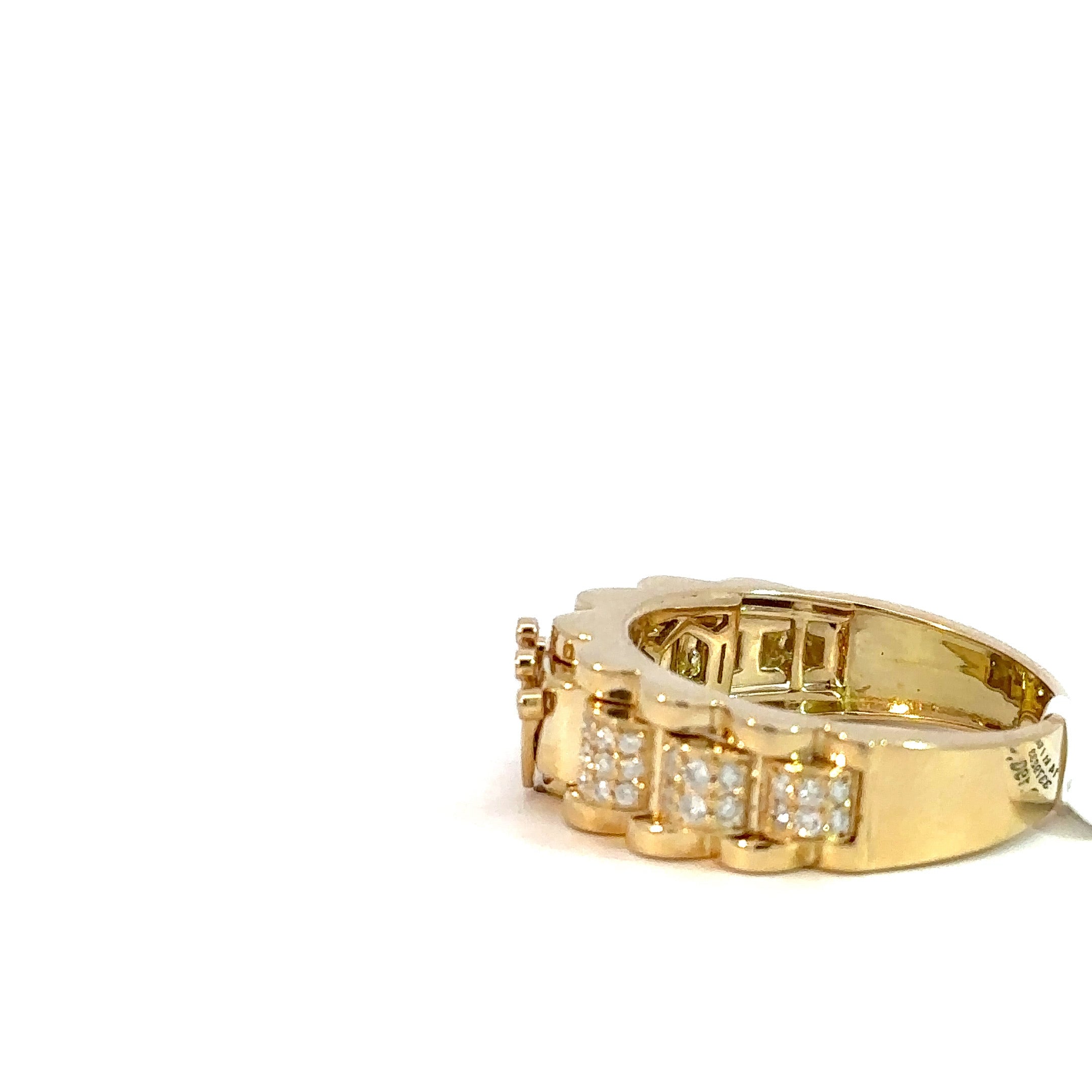 Kronenring Herren - 14 kt (585 Gelbgold) - schmal