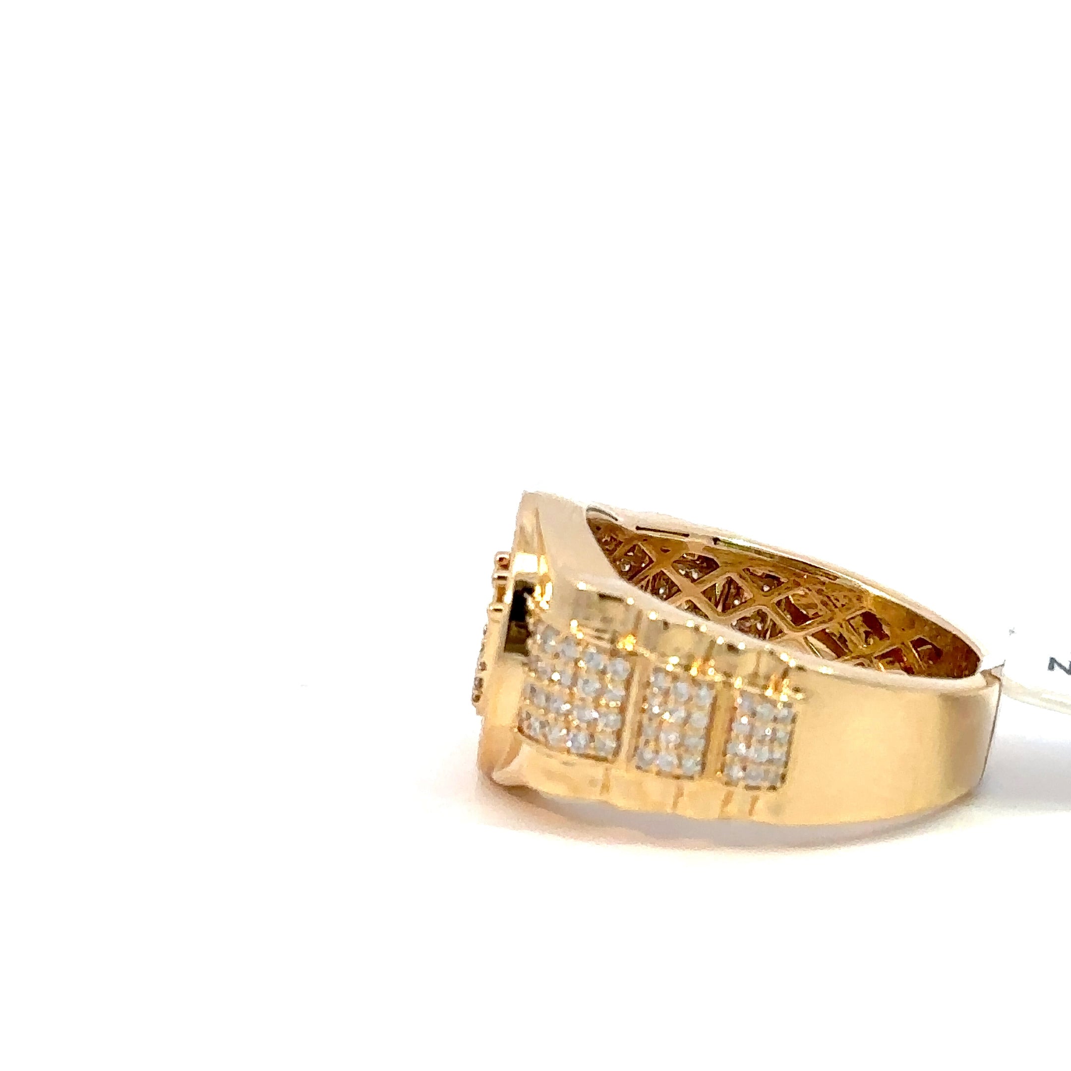 Kronenring Herren - 18 kt (750 Gelbgold) - breit