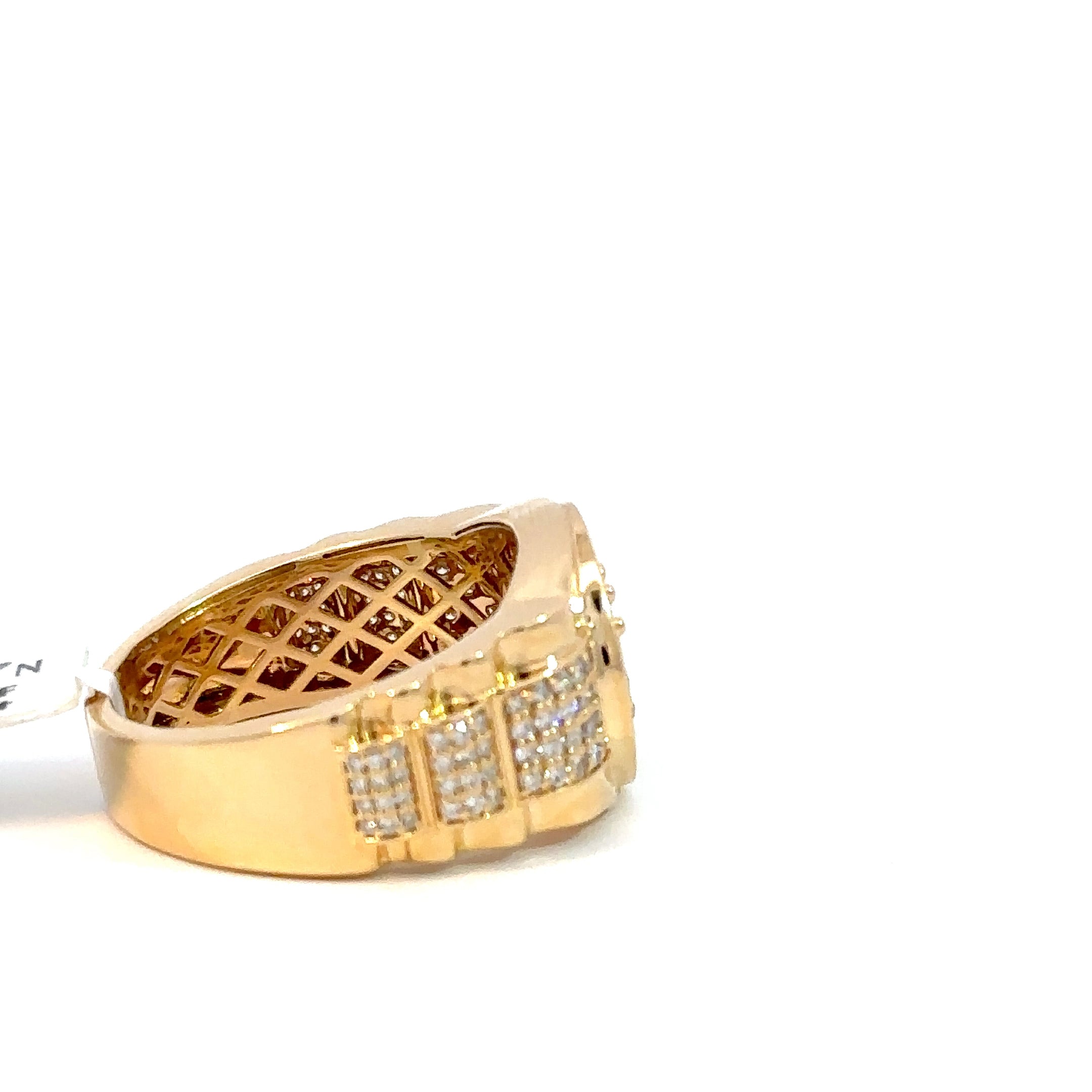 Kronenring Herren - 18 kt (750 Gelbgold) - breit