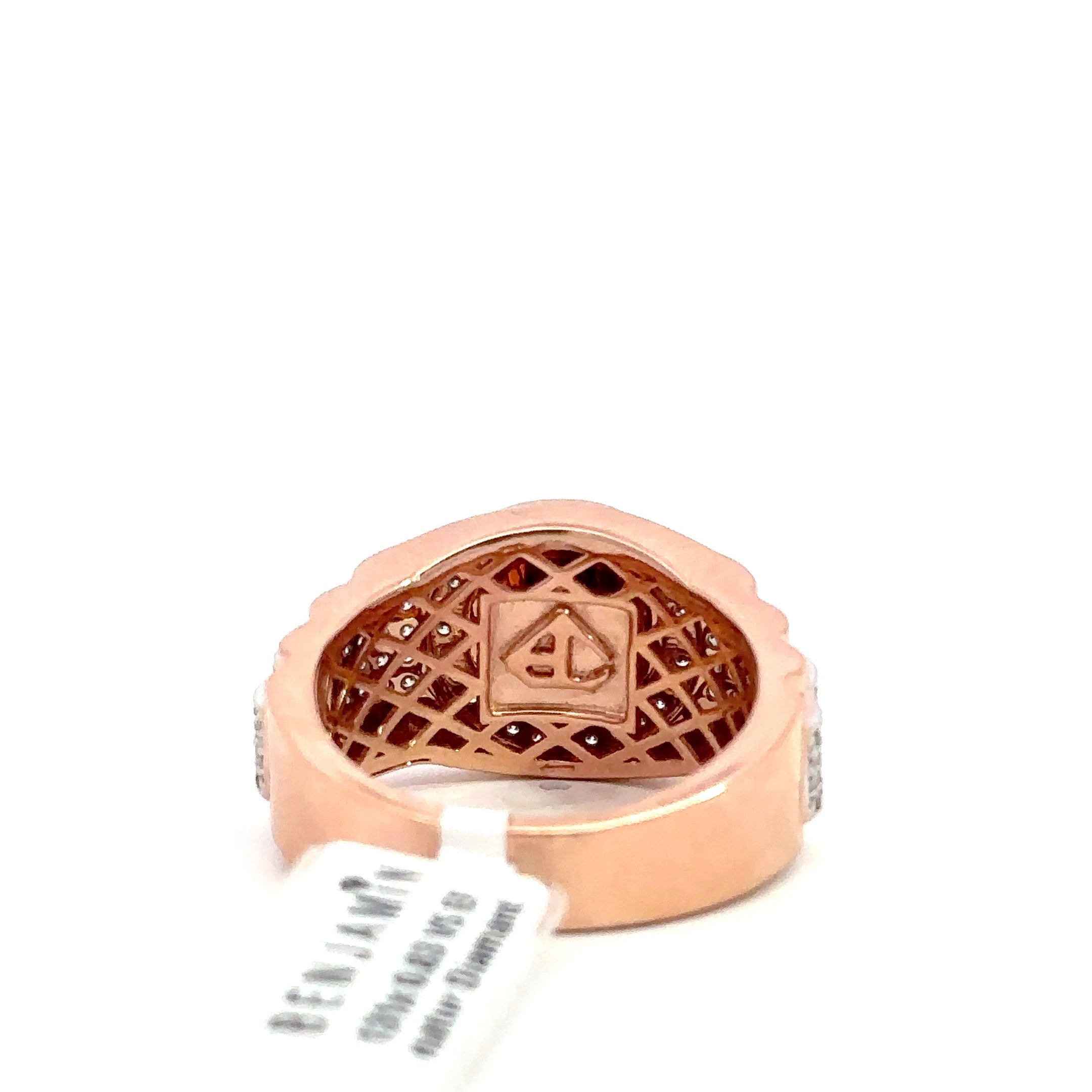 Kronenring Herren - 18 kt (750 Roségold) - breit