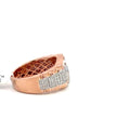 Kronenring Herren - 18 kt (750 Roségold) - breit