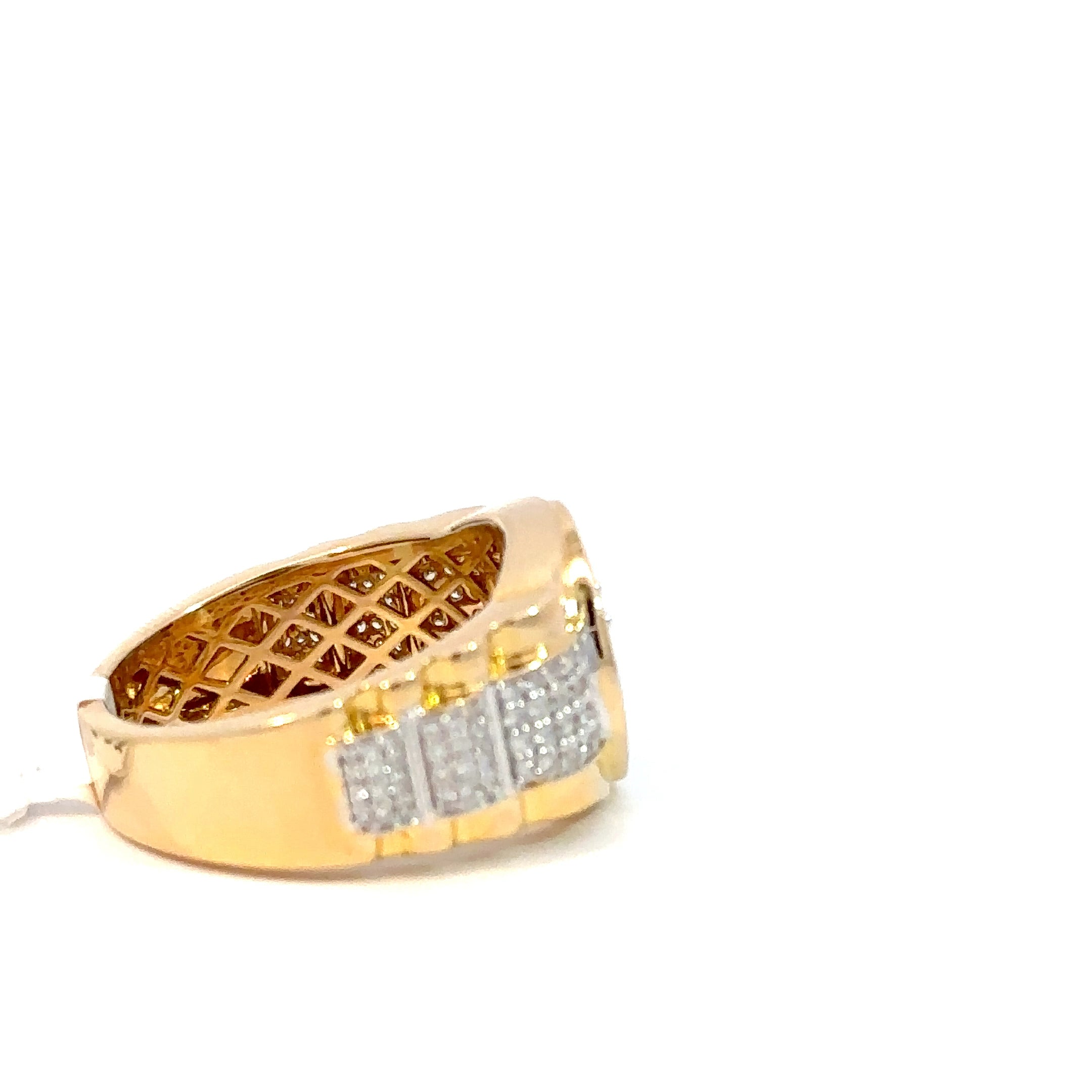Kronenring Herren - 18 kt (750 Gelbgold) - breit