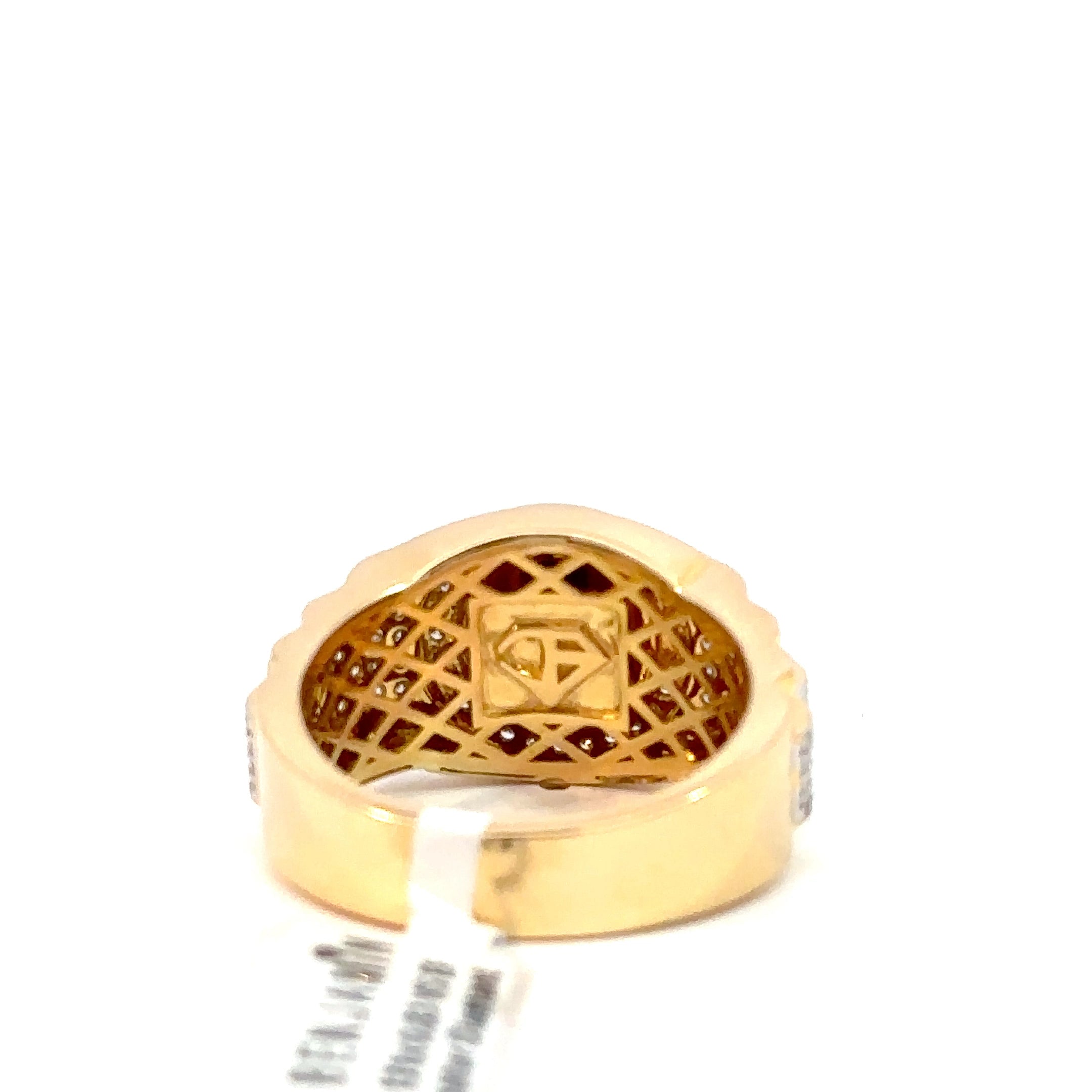 Kronenring Herren - 18 kt (750 Gelbgold) - breit