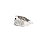 Kronenring Herren - 18 kt (750 Weißgold) - breit