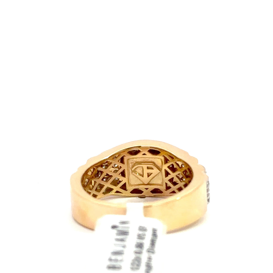 Kronenring Herren - 18 kt (750 Gelbgold) - schmal