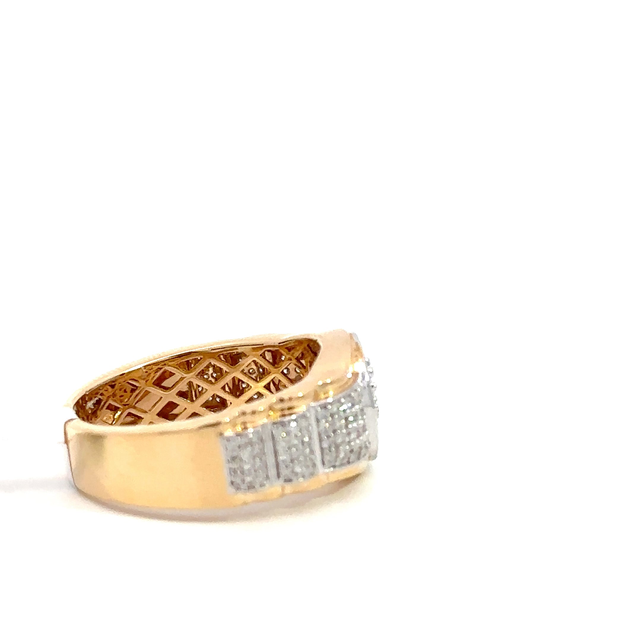Kronenring Herren - 18 kt (750 Gelbgold) - schmal
