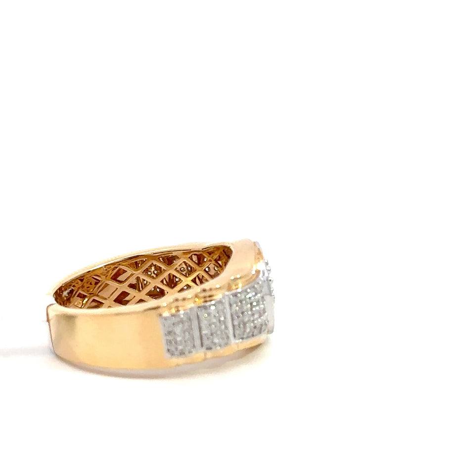 Kronenring Herren - 18 kt (750 Gelbgold) - schmal