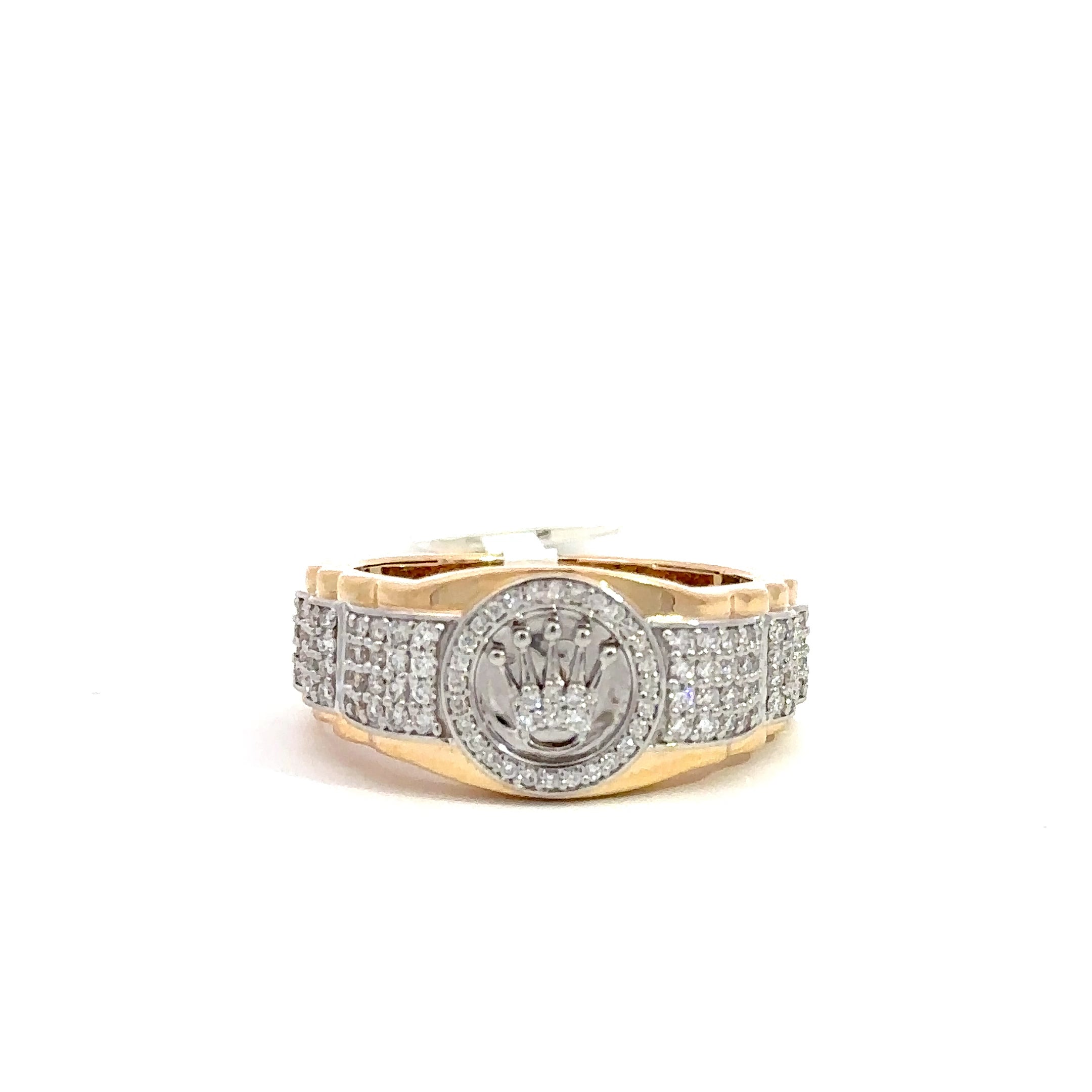 Kronenring Herren - 18 kt (750 Gelbgold) - schmal