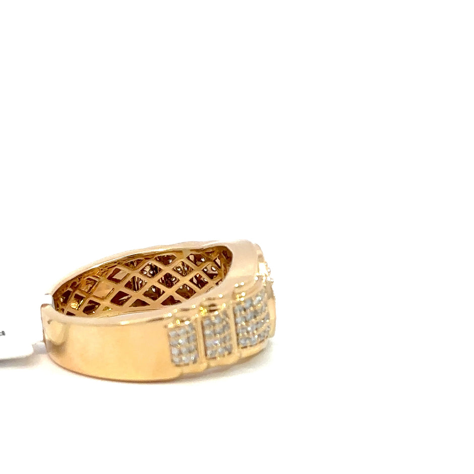 Kronenring Herren - 18 kt (750 Gelbgold) - schmal