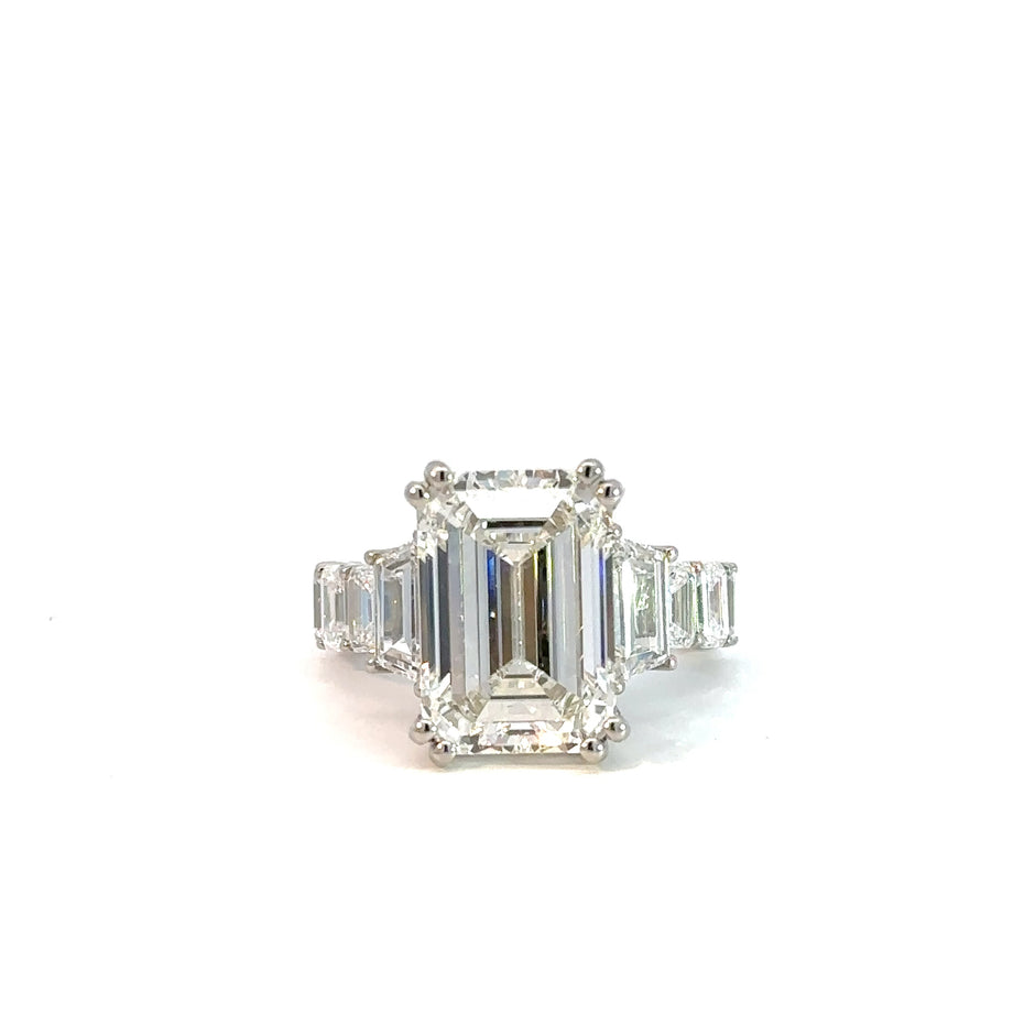 Crystal Majesty Diamant Ring  – Damen Antragsring (950 Platin) 10ct