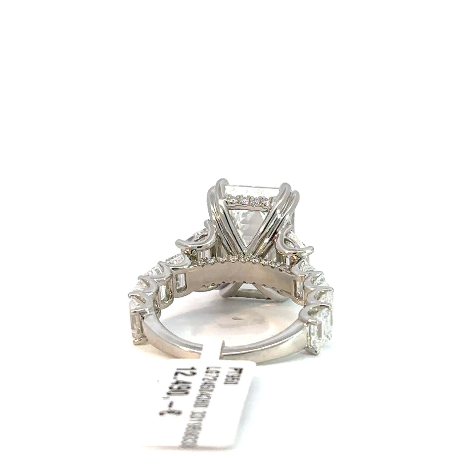 Crystal Majesty Diamant Ring  – Damen Antragsring (950 Platin) 10ct