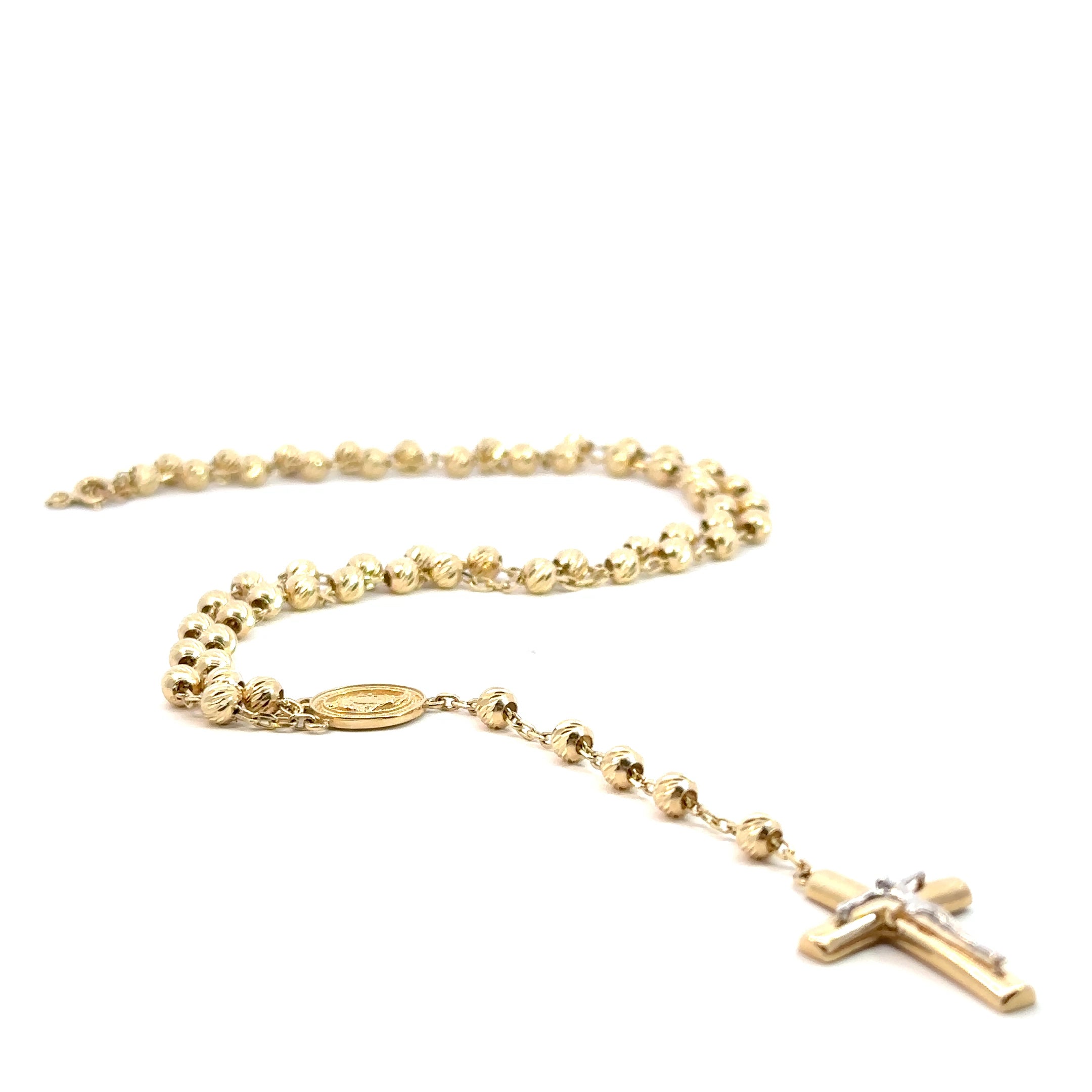 Rosenkranzkette 4 mm - 14 kt (585 Gold)