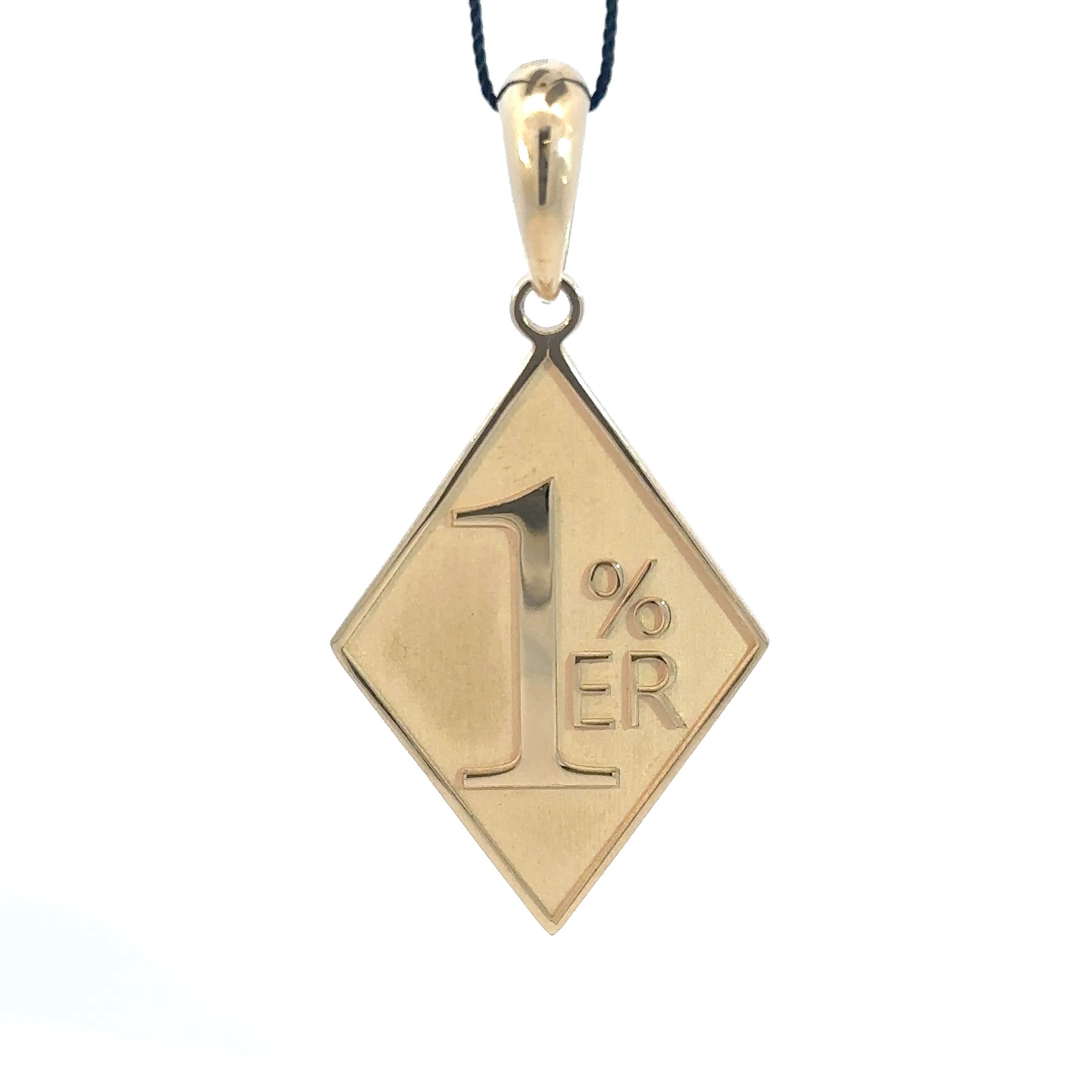 1%er - Anhänger - 14 kt (585 Gold) - groß