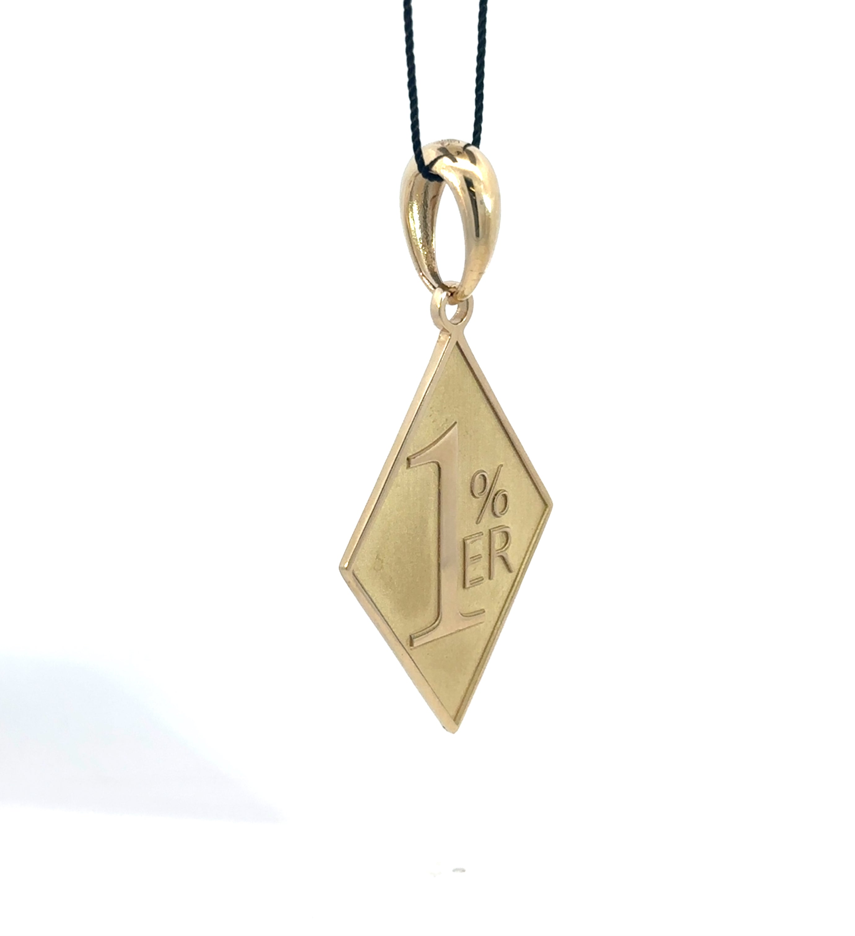 1%er - Anhänger - 14 kt (585 Gold) - groß