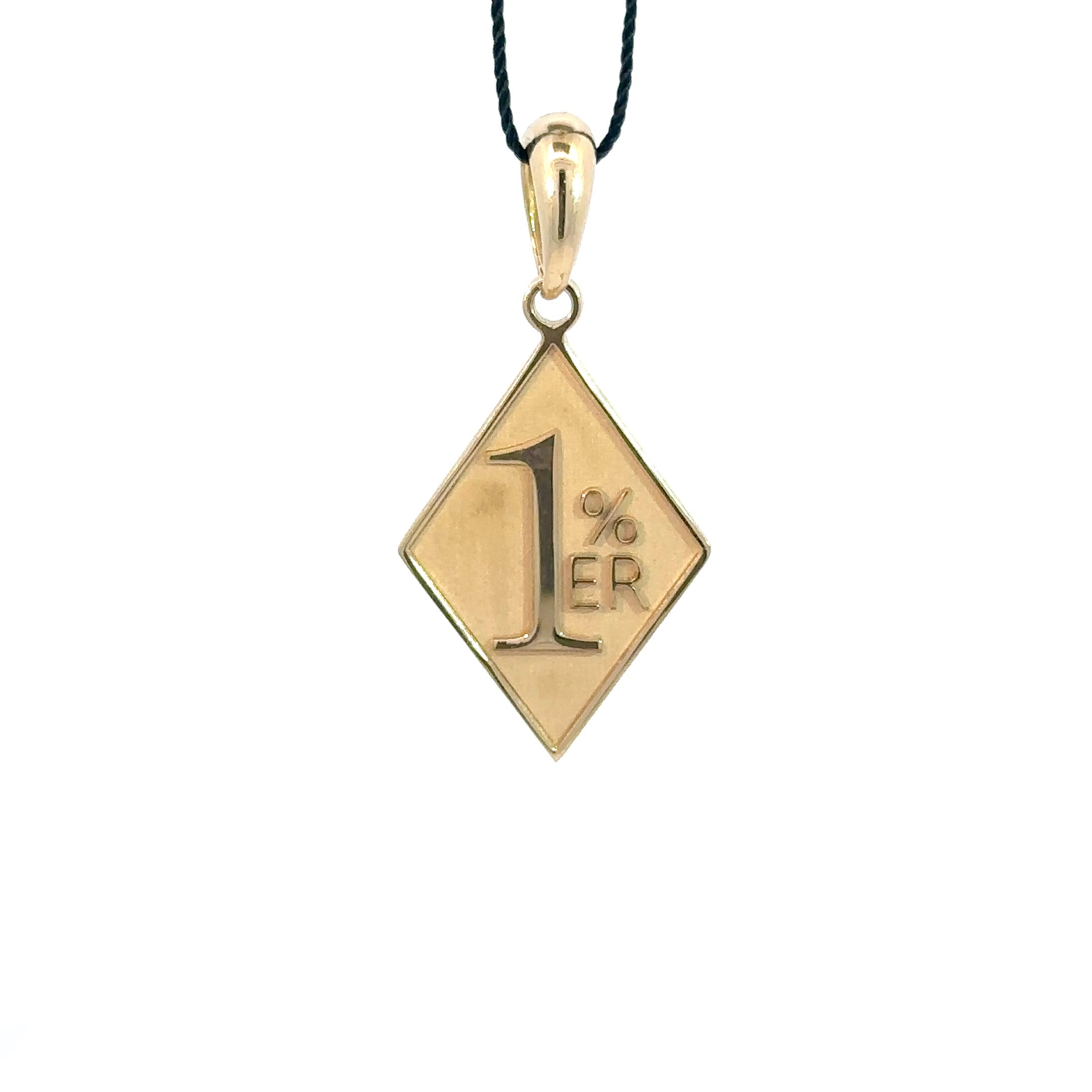 1%er - Anhänger - 14 kt (585 Gold) - klein