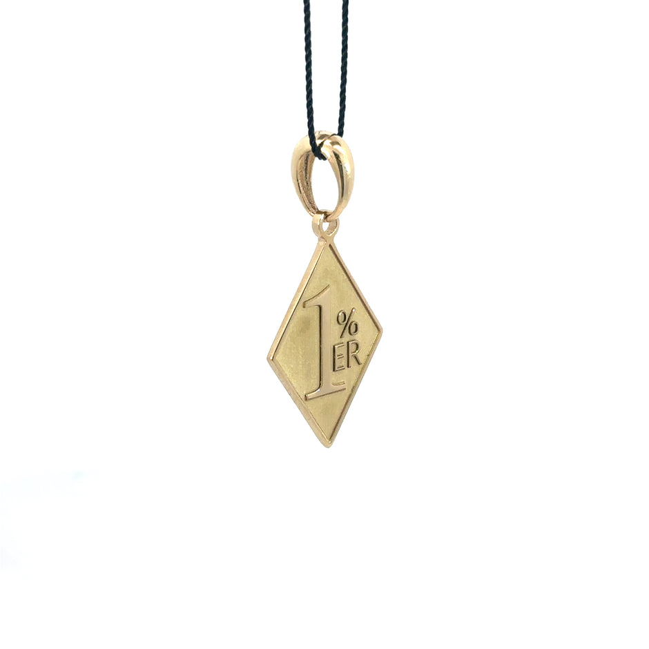 1%er - Anhänger - 14 kt (585 Gold) - klein