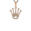 Kronen Anhänger - 14 kt (585 Gold) mit Naturdiamanten – 1,41 ct