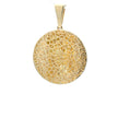 Jesus-Anhänger - 14kt Gelbgold (585 Gold) - rund