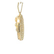 Jesus-Anhänger - 14kt Gelbgold (585 Gold) - rund