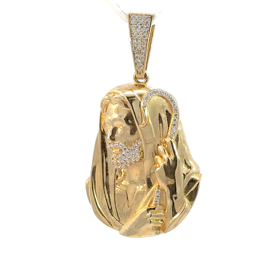 Jesus-Anhänger „Der Gute Hirte“ - 14kt Gelbgold (585 Gold)