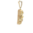 Jesus-Anhänger mit Dornenkrone - 14kt Gelbgold (585 Gold)