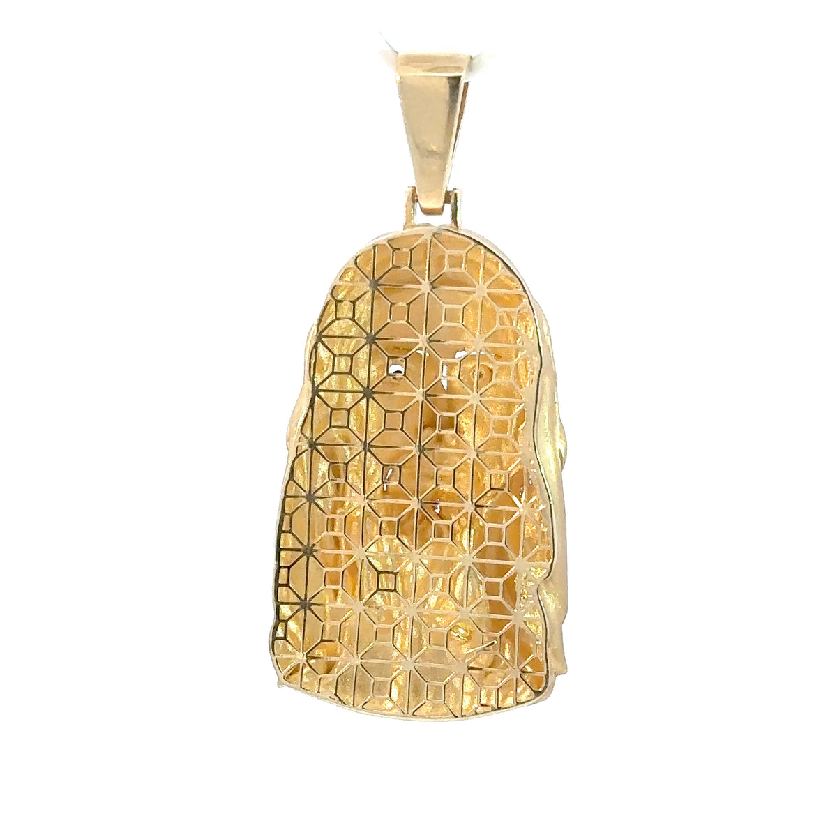 Jesus-Anhänger - 14kt Gelbgold (585 Gold) - teils mattiert
