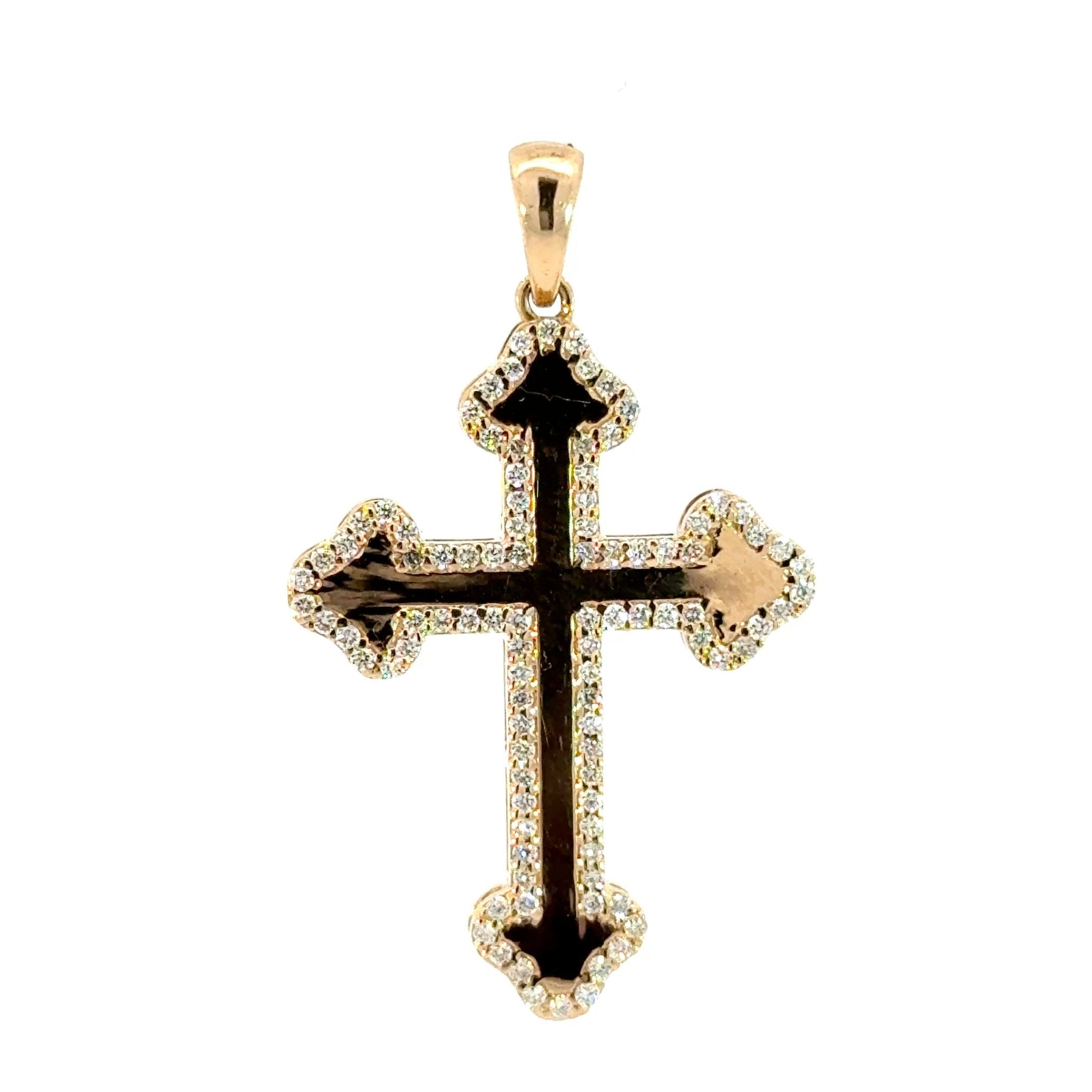 Baverly Big Diamantkreuz Gelbgold 18kt (750 Gold) - Juwelier BenjaminBaverly Big Diamantkreuz Gelbgold 18kt (750 Gold)