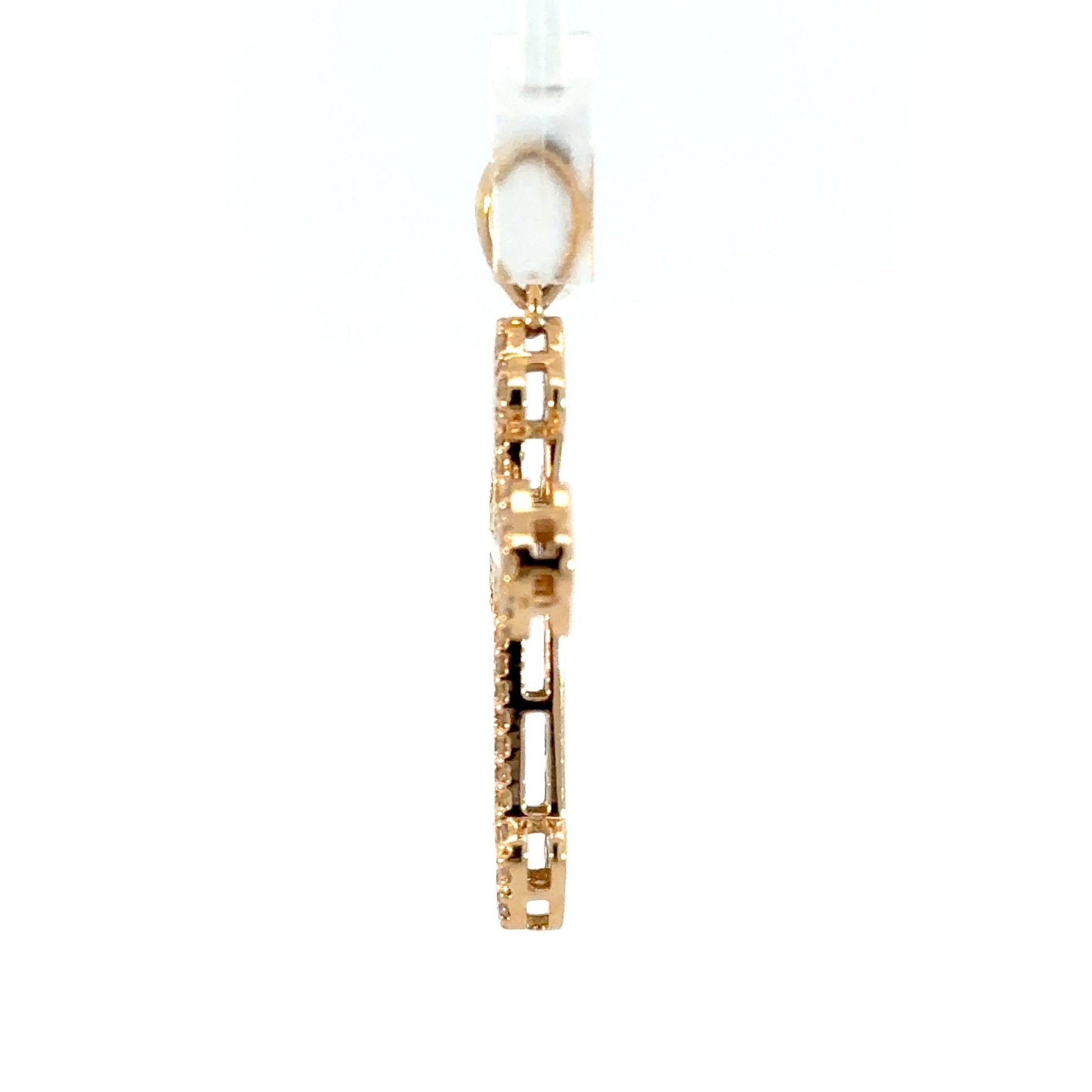 Baverly Small Diamantkreuz Gelbgold 18kt (750 Gold) - Juwelier BenjaminBaverly Small Diamantkreuz Gelbgold 18kt (750 Gold)