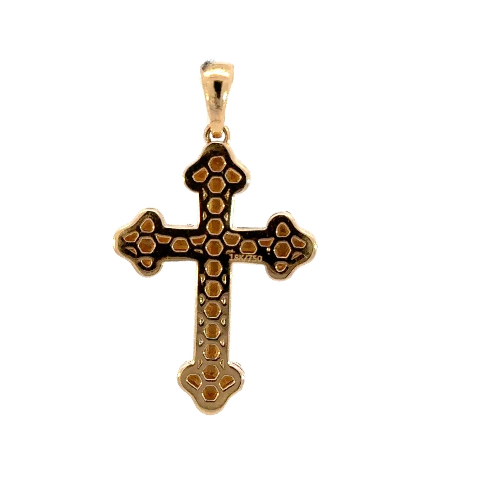 Baverly Small Diamantkreuz Gelbgold 18kt (750 Gold) - Juwelier BenjaminBaverly Small Diamantkreuz Gelbgold 18kt (750 Gold)