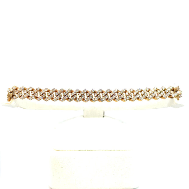 Cuban Chain Iced Out - 7 mm - 18 kt (750 Gelbgold) - Juwelier BenjaminCuban Chain Iced Out - 7 mm - 18 kt (750 Gelbgold)