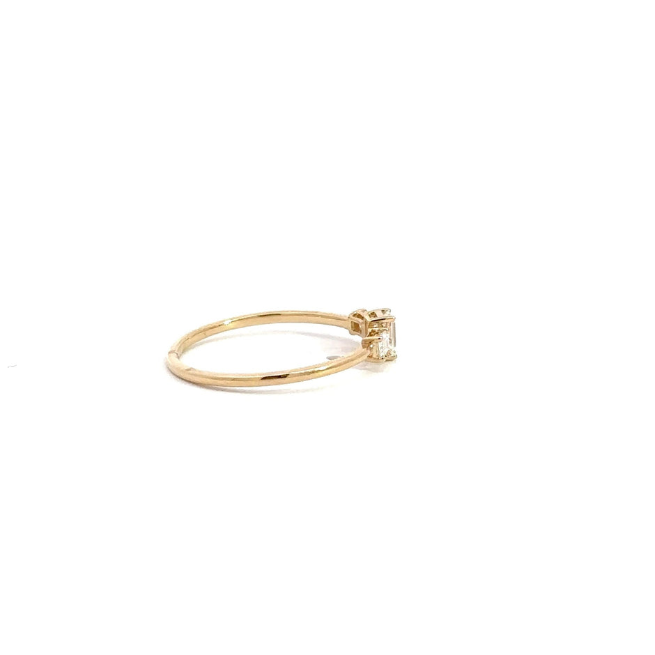 Damen Diamantring 18kt (750 Gelbgold) - Juwelier BenjaminDamen Diamantring 18kt (750 Gelbgold)