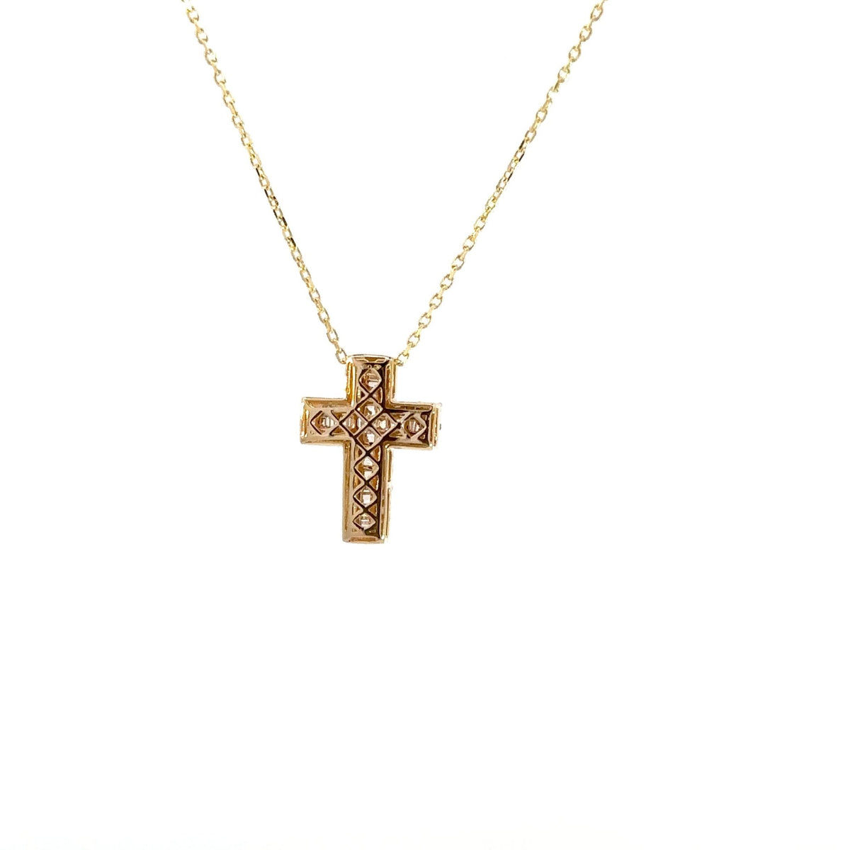 Diamant - Baguette Kreuz - klein - 18kt (750 Gold) – Ansicht 3