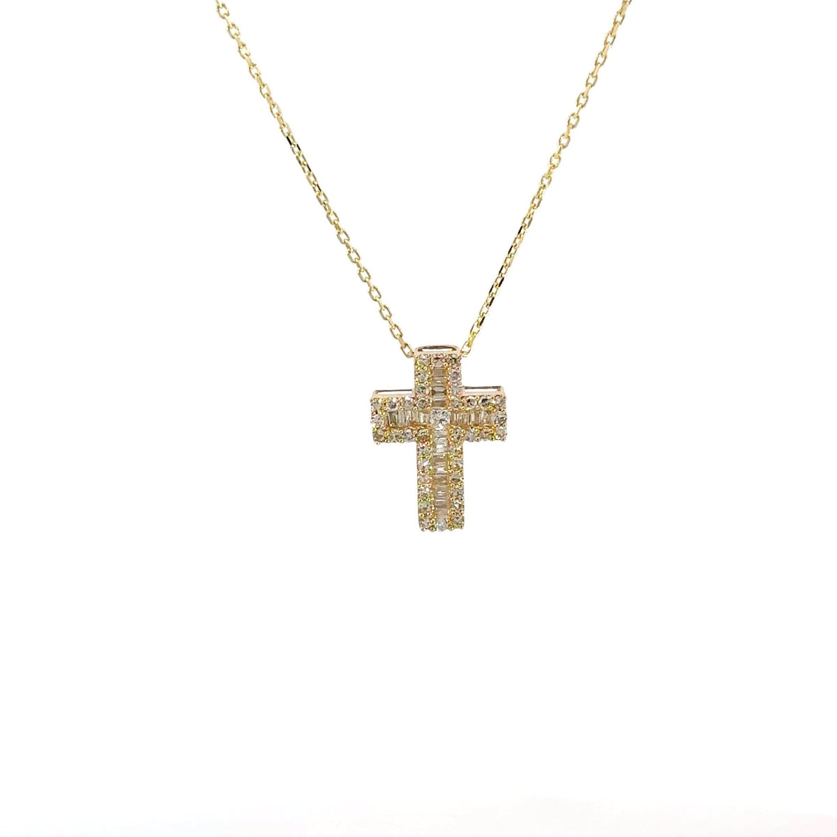 Diamant - Baguette Kreuz - klein - 18kt (750 Gold) – Juwelier Benjamin