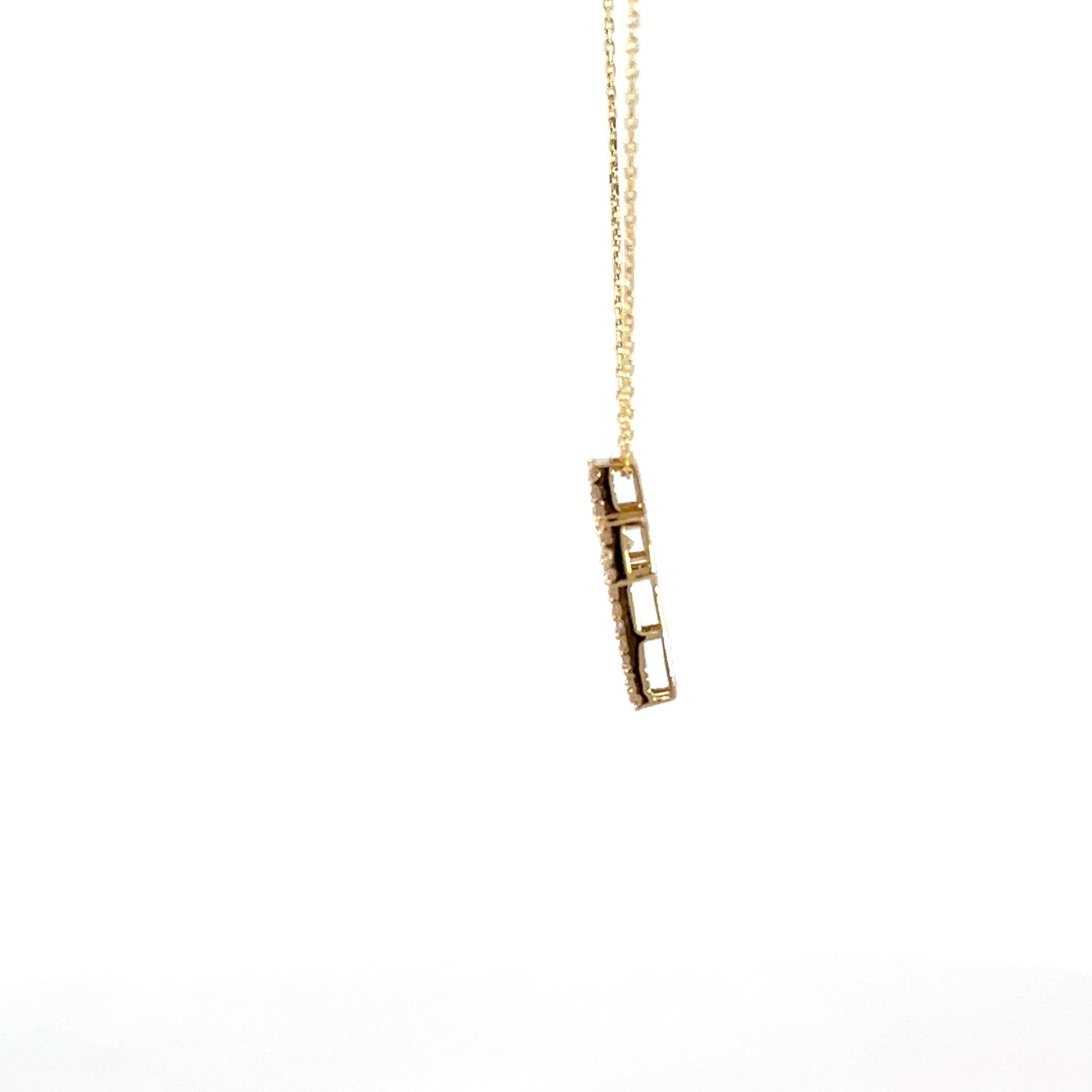 Diamant - Baguette Kreuz - mittel - 18kt (750 Gold) - Juwelier BenjaminDiamant - Baguette Kreuz - mittel - 18kt (750 Gold)